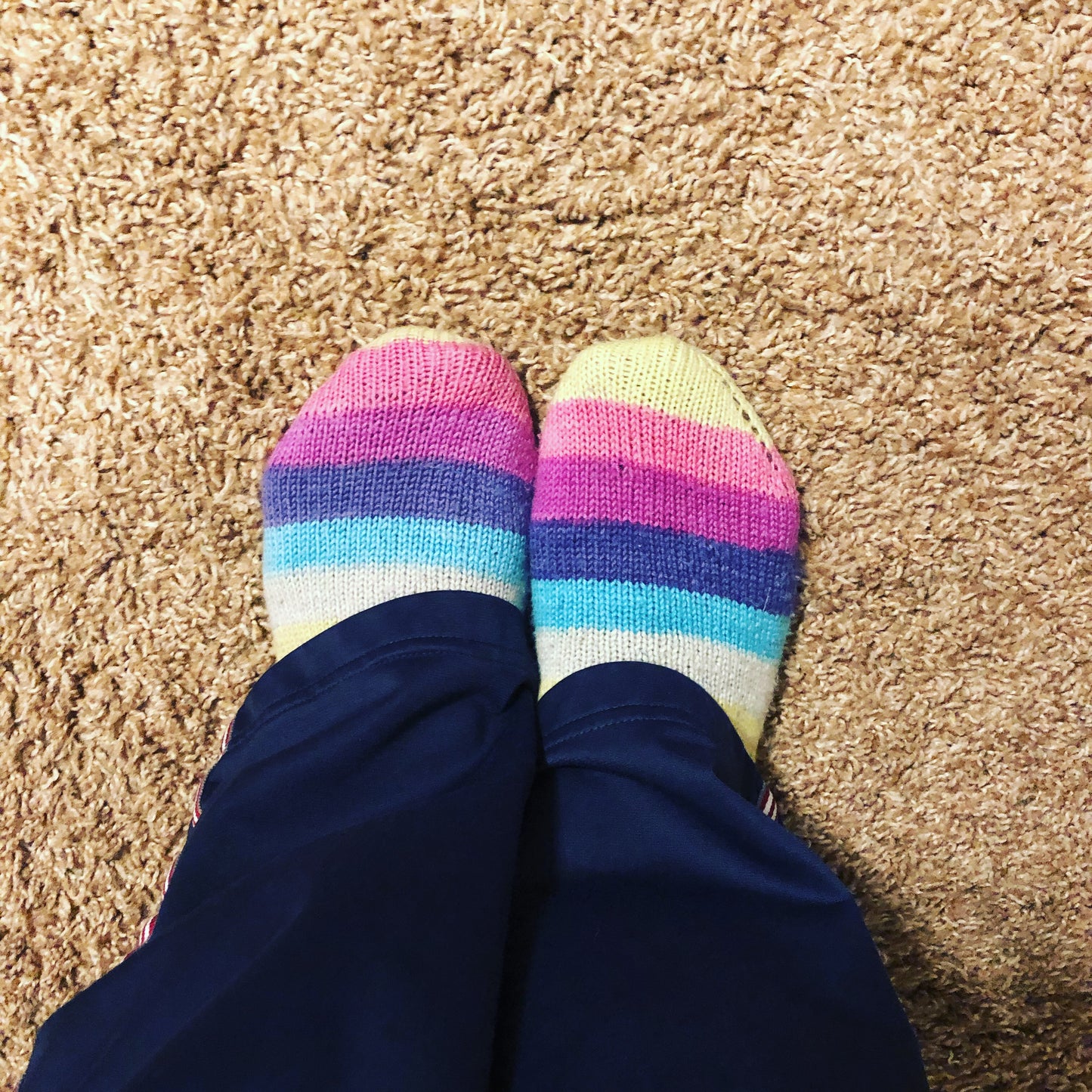 HER Support Hand Knit Stripped Socks (Pre-Order)