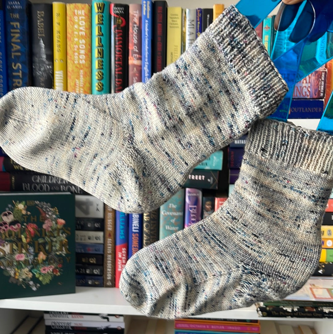 Hand Knit Speckled & Stripped Socks (Pre-Order)