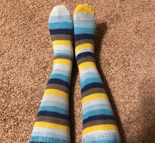 HER Support Hand Knit Stripped Socks (Pre-Order)