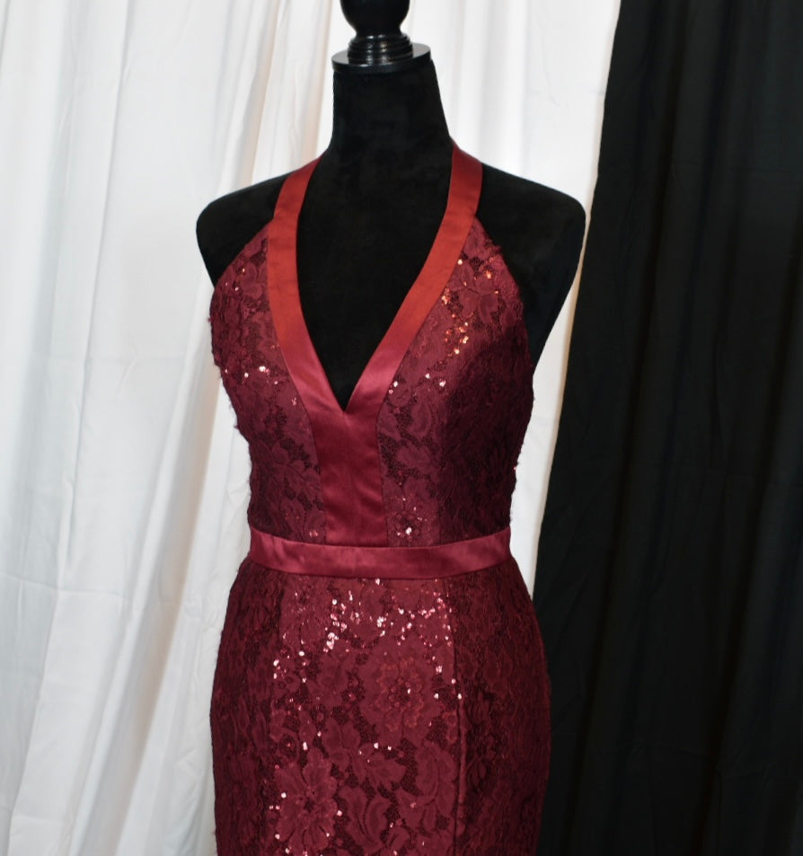 Red Formal Dress with Slight Shimmer