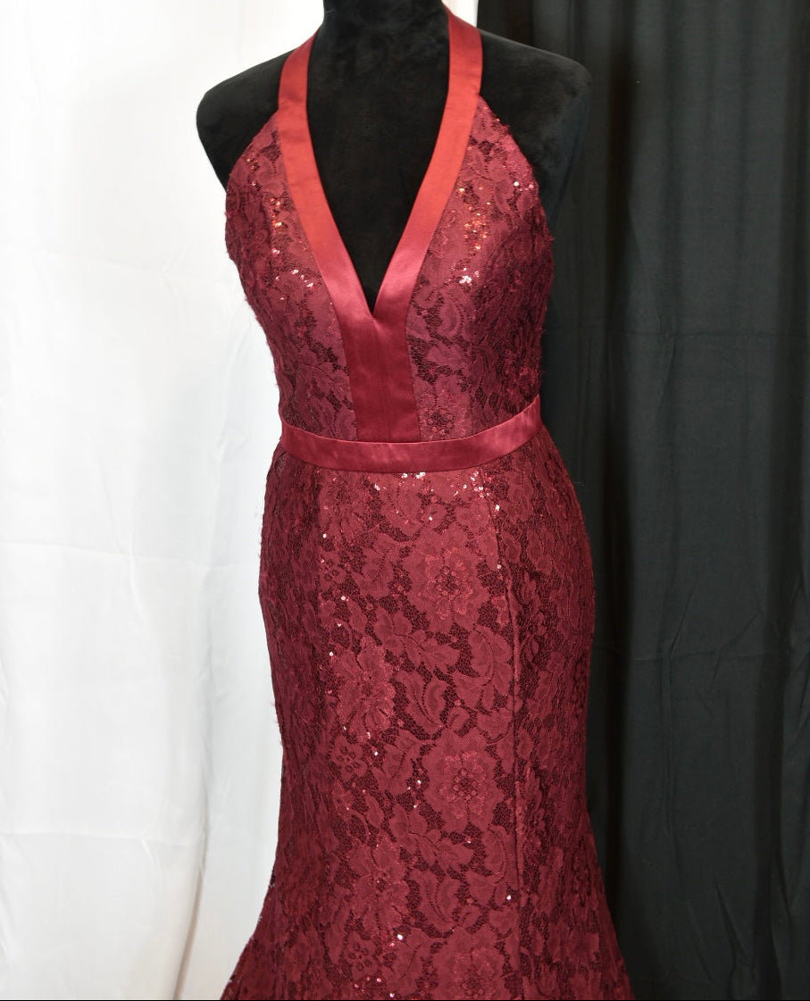 Red Formal Dress with Slight Shimmer