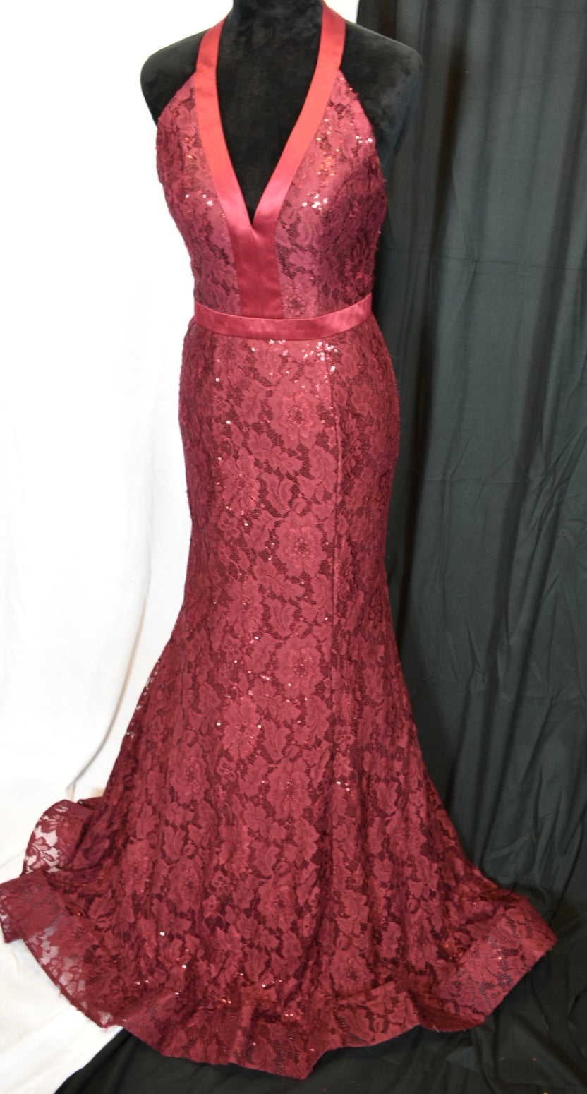 Red Formal Dress with Slight Shimmer