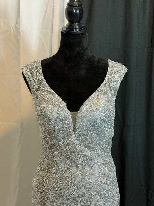 Silver Sparkle Formal Dress